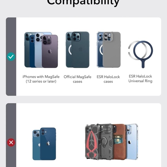 ESR Magnetic Wallet, Compatible with MagSafe w/ Adjustable Stand. - Picture 5 of 6